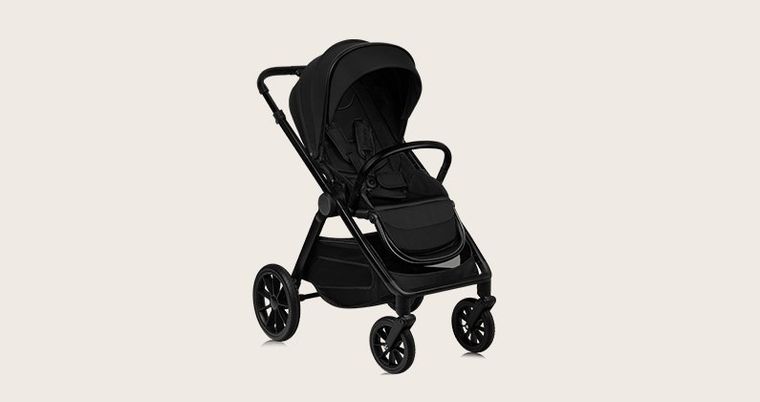 Lionelo, Layla, wózek wielofunkcyjny, 2w1, Black Onyx