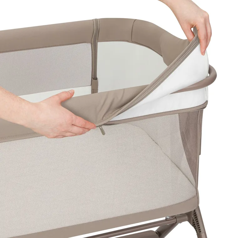 Lionelo, Leonie Plus, łóżeczko dostawne, Beige Taupe