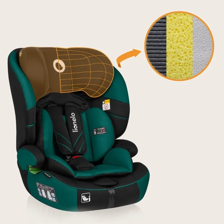 Lionelo, Levi One I-Size, fotelik samochodowy, Green Forest, 76-150 cm