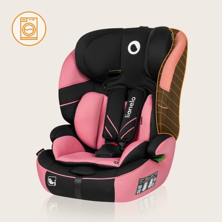 Lionelo, Levi One I-Size, fotelik samochodowy, Pink Rose, 76-150 cm