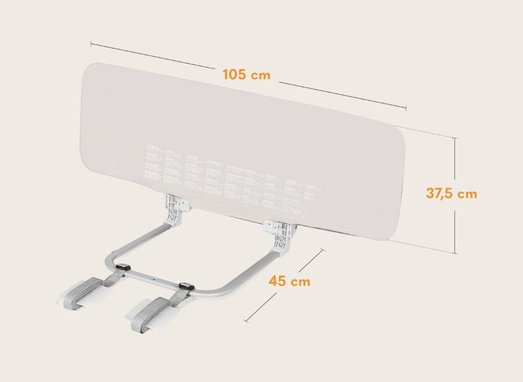 Lionelo, Lora, barierka ochronna do łóżka, Beige Sand