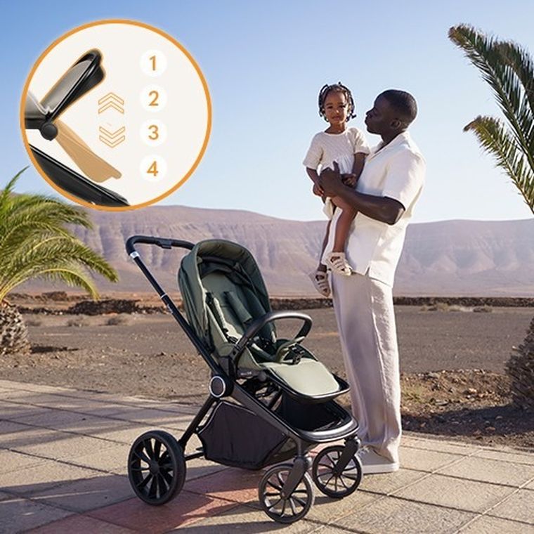 Lionelo, Mika Plus, wózek spacerowy, Beige Sand