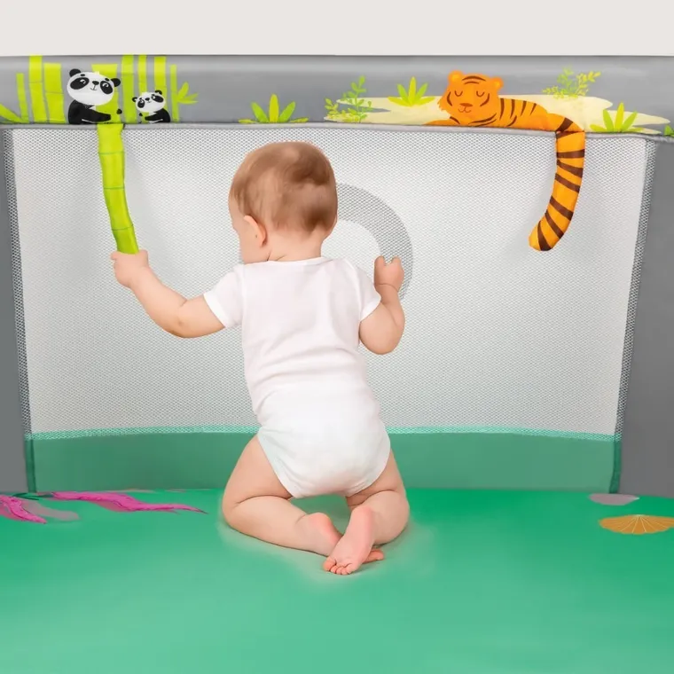 Lionelo, Mille Plus, kojec wielofunkcyjny, grey green