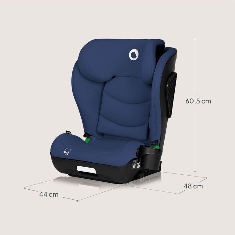 Lionelo, Neal, fotelik samochodowy, i-Size, Blue Navy, 100-150 cm