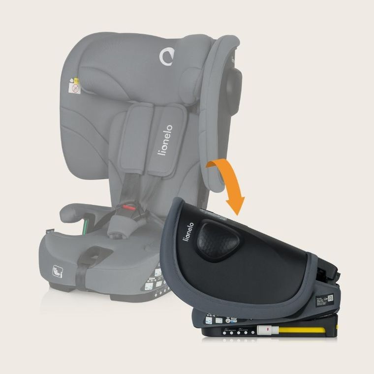 Lionelo, Nelly, fotelik samochodowy, i-Size, Grey Graphite, 76-150 cm