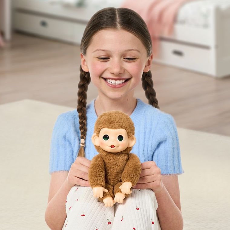 Little Live Pets, Minis, Moja Małpka Pepi Peach, maskotka interaktywna