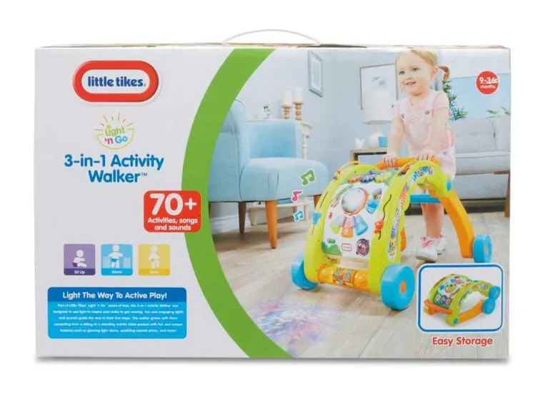 Little Tikes, chodzik i stół aktywności 3w1, zielony