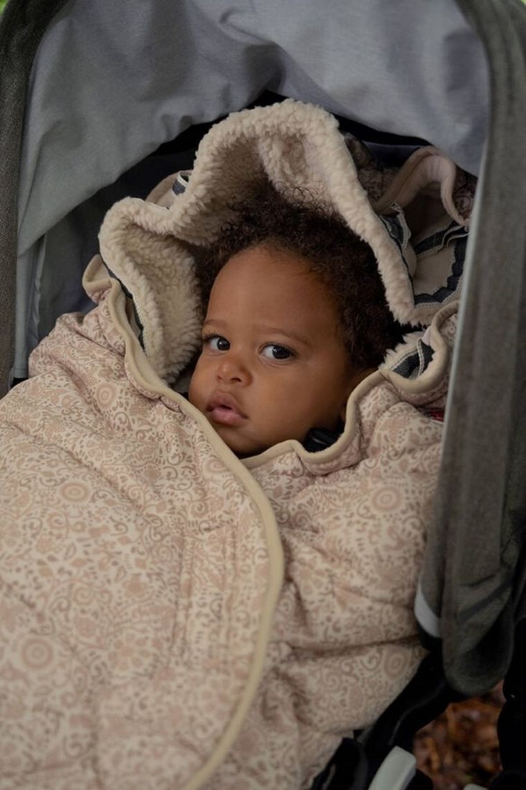 Lodger, Taslon, Birch, zimowy śpiworek do wózka, wodoodporny, jasnobeżowy