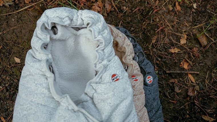 Lodger, Taslon, Drizzle, zimowy śpiworek do wózka, wodoodporny, szary