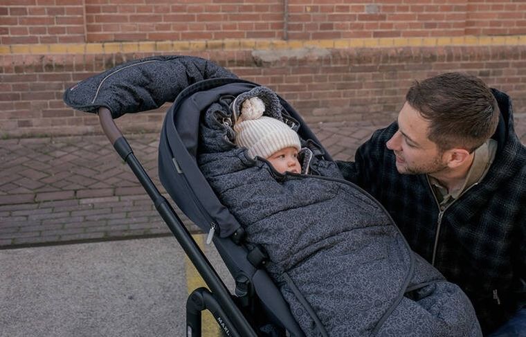 Lodger, Taslon, Pigeon, zimowy śpiworek do wózka, wodoodporny, grafitowy