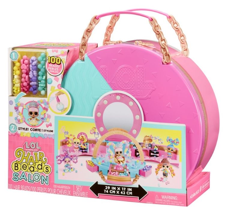 L.O.L. Surprise, Hair Beads Salon, stanowisko do stylizacji fryzur z mini laleczką
