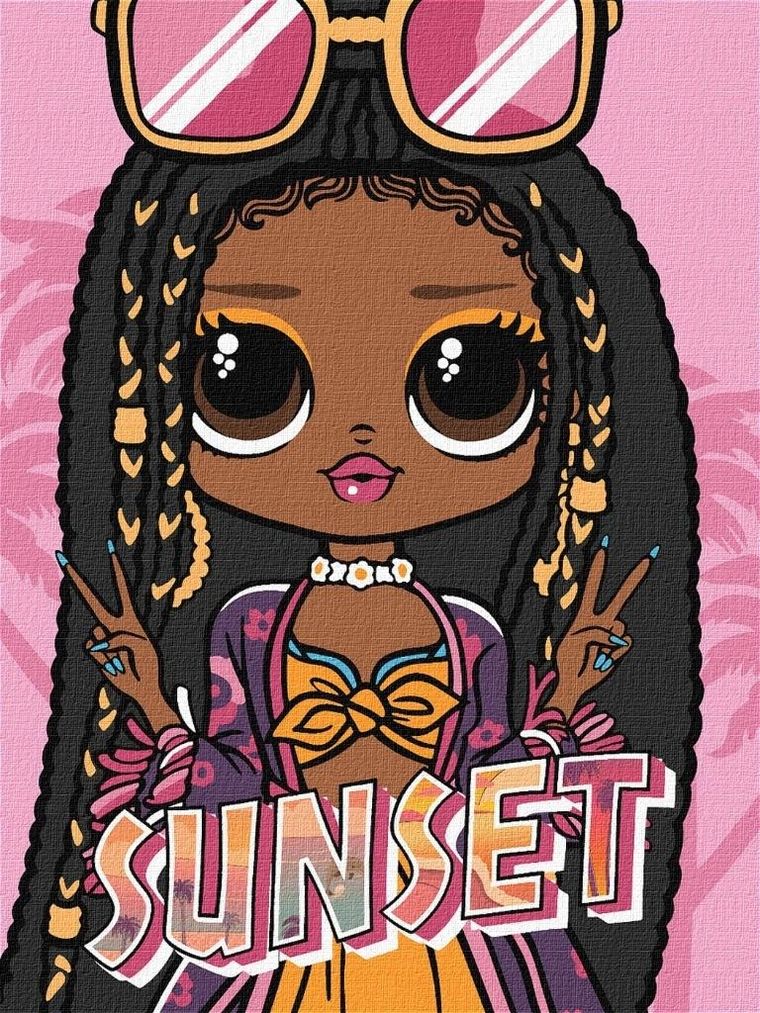 L.O.L. Surprise! malowanie po numerach, 30-40 cm