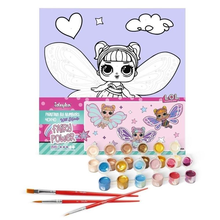 L.O.L. Surprise! malowanie po numerach, 40-40 cm