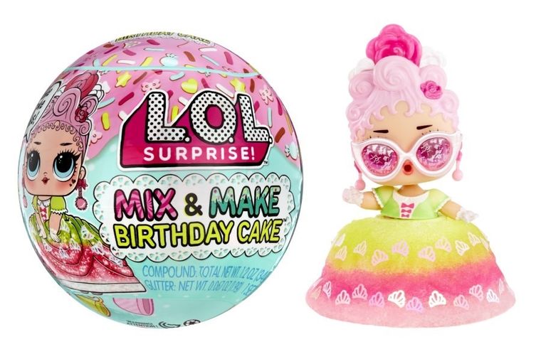 L.O.L. Surprise, Mix & Make Birthday Cake, kula niespodzianka, 1 szt.
