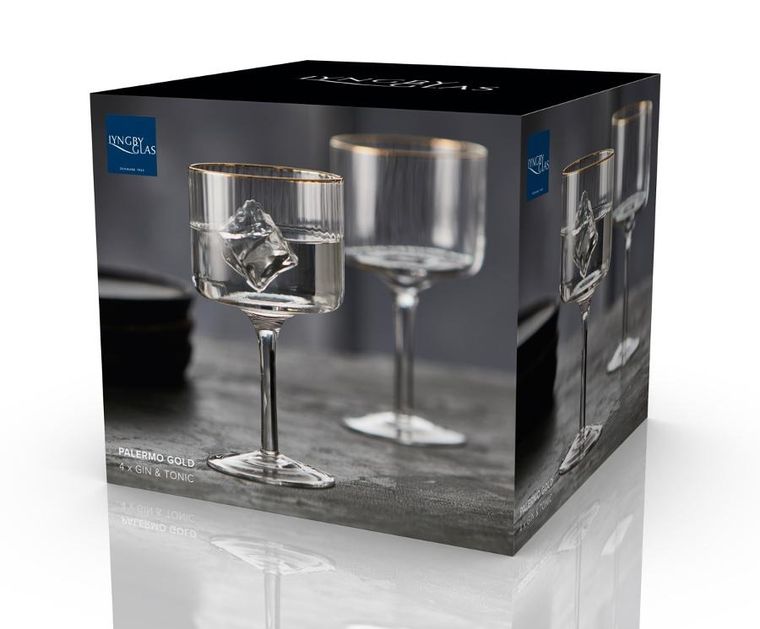 Lyngby Glas, kieliszki do ginu, Palermo, 320 ml, 4 szt.