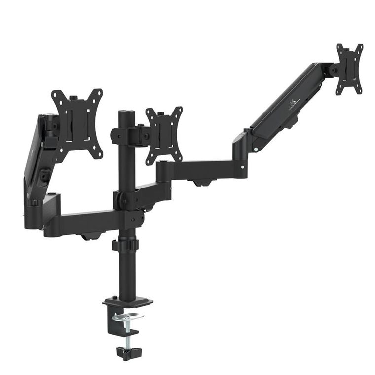 Maclean, uchwyt ns 3 monitory, sprężyna gazowa, 17"-27", 2-8 kg, czarny, MC-137