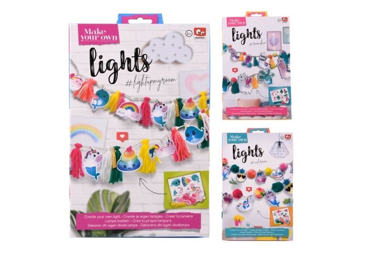 Make Your Own, lampka, girlanda LED, zestaw kreatywny