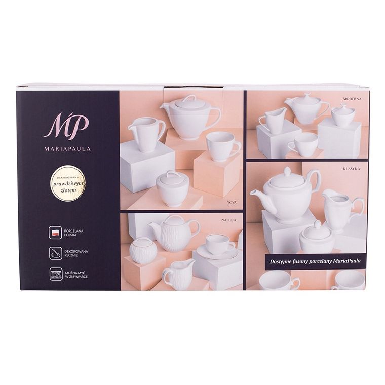 MariaPaula, klasyka złota linia, zestaw kawowy 6/21