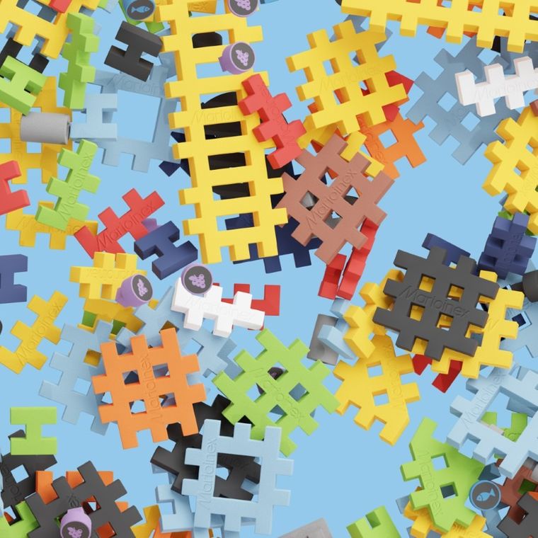 Marioinex, Mini Waffle, City, Dom, klocki konstrukcyjne, 148 elementów