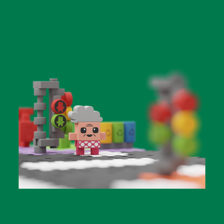 Marioinex, Mini Waffle, City, Ulica, klocki konstrukcyjne, 280 elementów