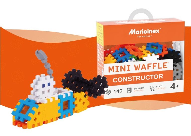Marioinex, Mini Waffle, Konstruktor, klocki konstrukcyjne, 140 elementów