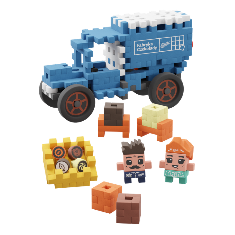 Marioinex, Mini Waffle, Wedel, Słodka Furgonetka, klocki konstrukcyjne, 100 elementów