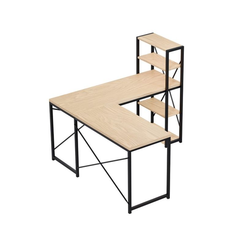 Mark Adler, Leader 5.9, biurko narożne z półkami, Oak, 145 cm