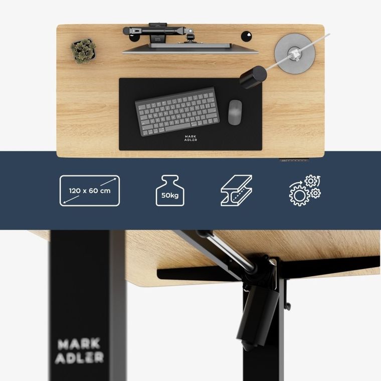 Mark Adler, Leader 6.9, biurko elektryczne, regulowane, 120 cm