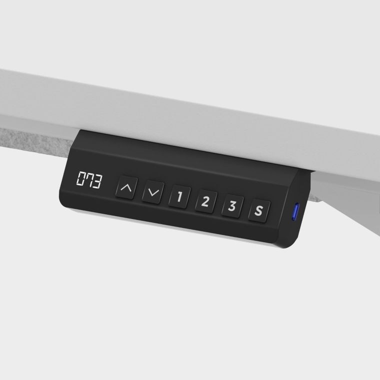 Mark Adler, Leader 9.3, biurko z regulacją wysokości, White, 160 cm