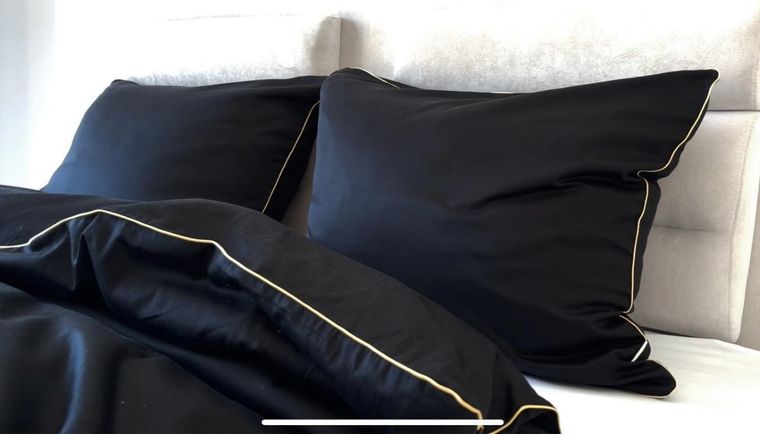 Matex, Gold Line, pościel satynowa, jednobarwna z wypustką, 140-200 cm