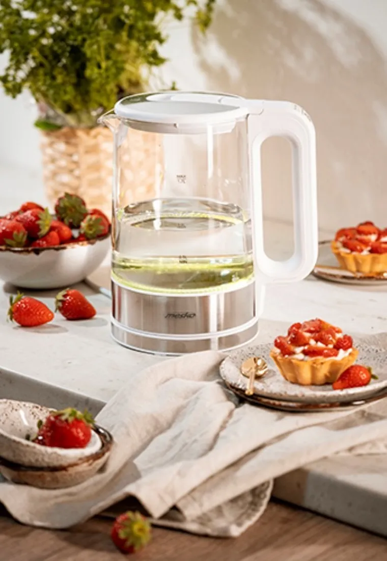 Mesko, czajnik szklany z regulacją temperatury, 1,7l