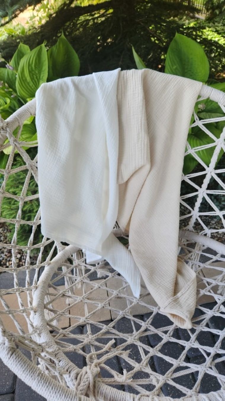 MimiNu, muślinowa pieluszka, 80-80 cm, 2 szt.