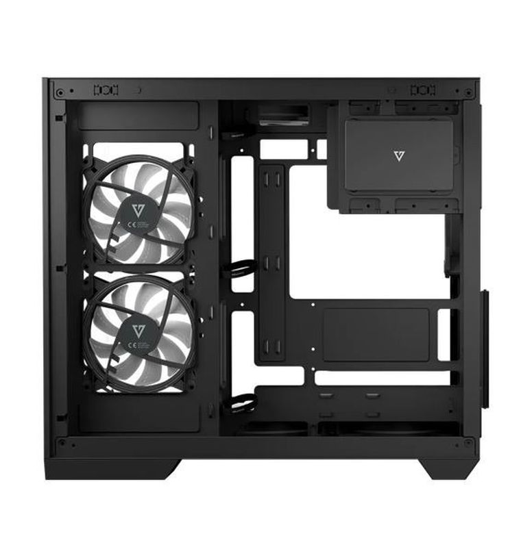 Modecom, Volcano Panorama APEX ARGB 3F Midi, obudowa komputerowa, szara