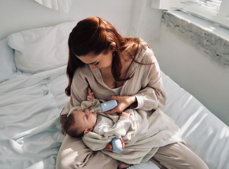 Momini, NanoFlush, aspirator i irygator, automatyczny, 2w1