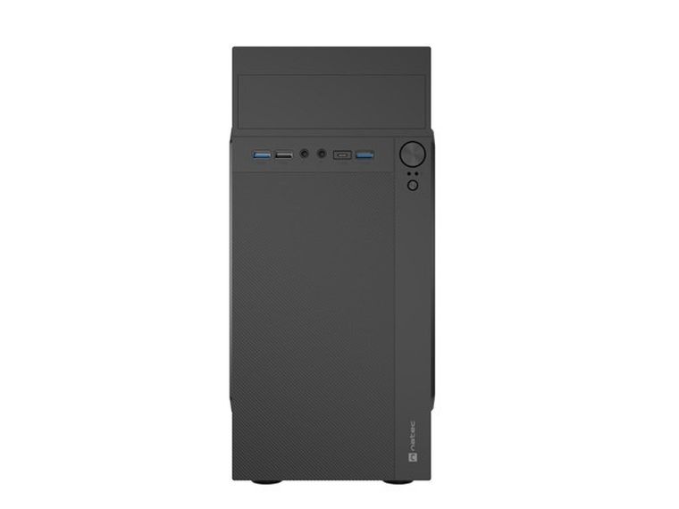 Natec, Helix, obudowa komputerowa, USB-C MATX Mini Tower, czarna