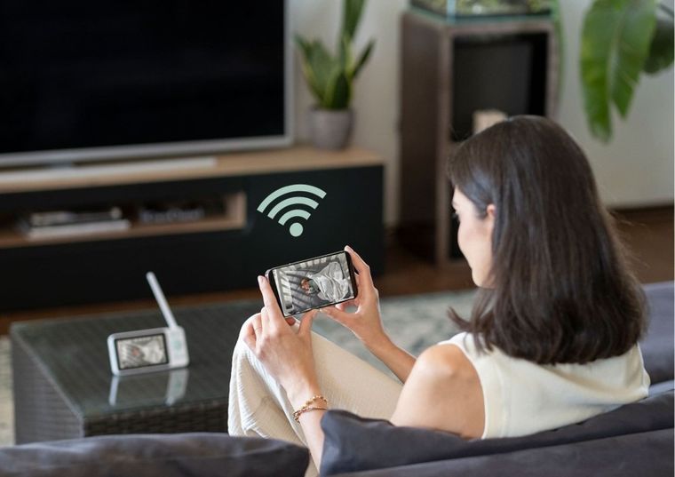 Neno, Ivo, obrotowa niania wideo z odbiornikiem, miętowa