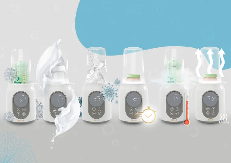 Neno, Luna, podgrzewacz i sterylizator do butelek, 6w1