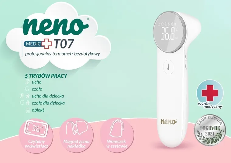 Neno, Medic T07, termometr bezdotykowy