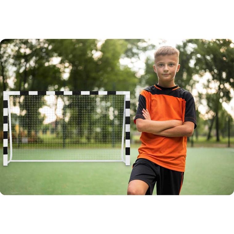 Neo-Sport, bramka piłkarska, czarno-biała, 300-160-90 cm