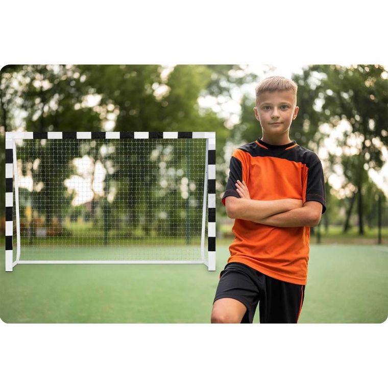Neo-Sport, bramka piłkarska, czarno-biała, 300-200-120 cm