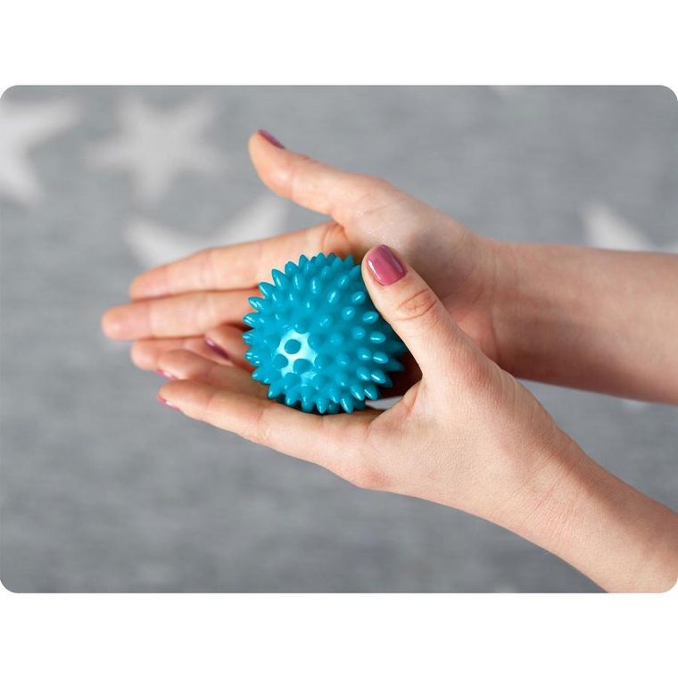 Neo-Sport, piłka do masażu i fitness, niebieska, 7,5 cm