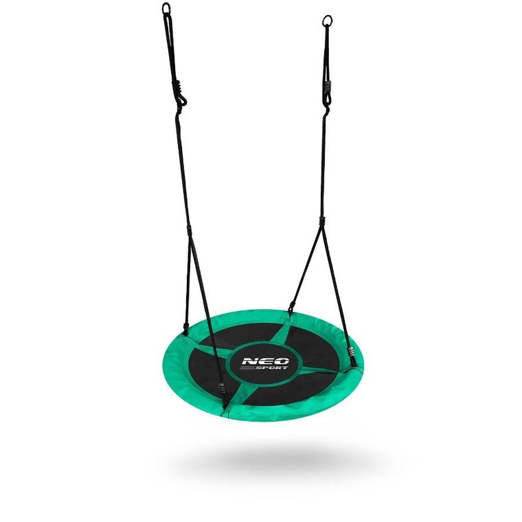 Neo-Sport, Swingo, huśtawka bocianie gniazdo, zielona, 110 cm