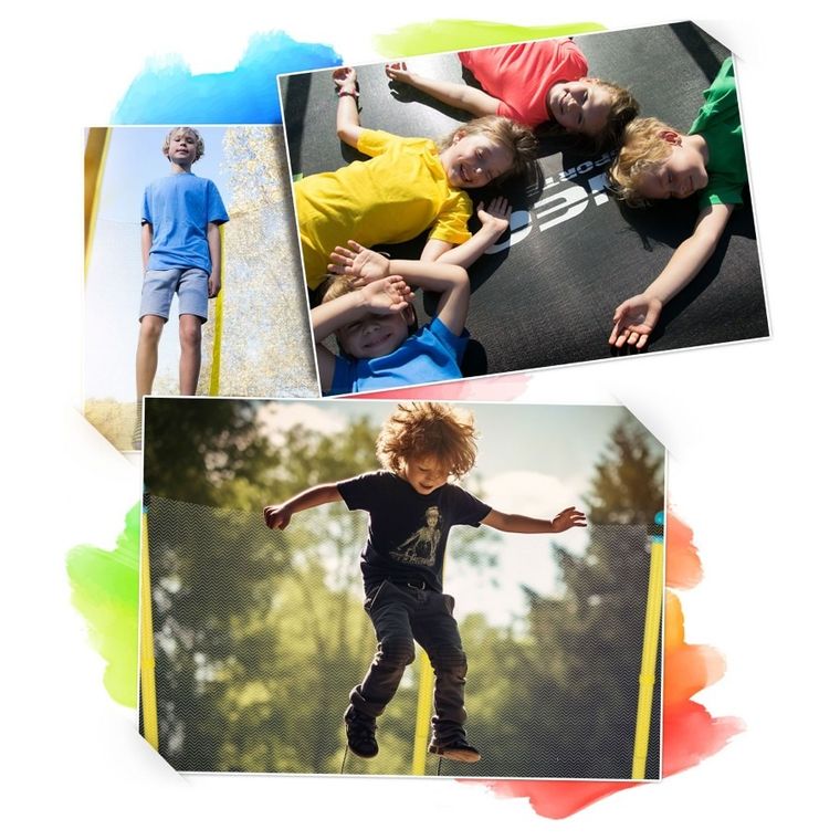Neo-Sport, trampolina ogrodowa dla dzieci, 4,5ft/140 cm