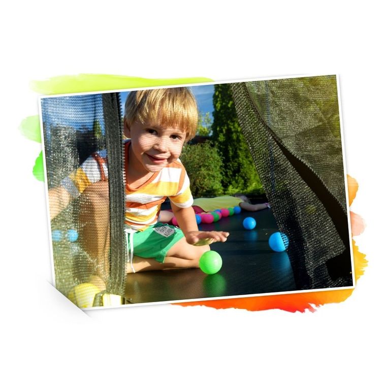 Neo-Sport, trampolina ogrodowa, profilowana, z siatką wewnętrzną, 12ft/374 cm