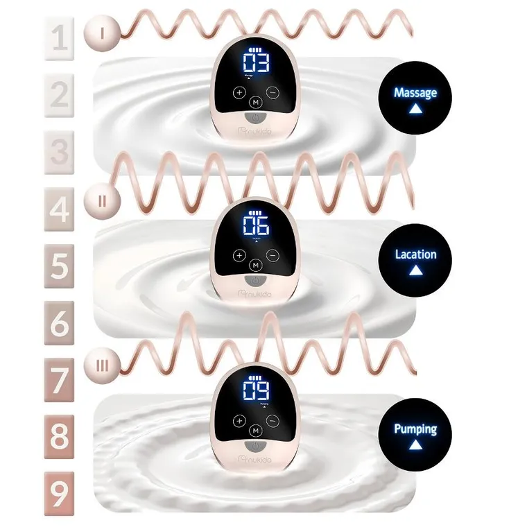 Nukido, laktator elektryczny, trójfazowy, beige, NK-960