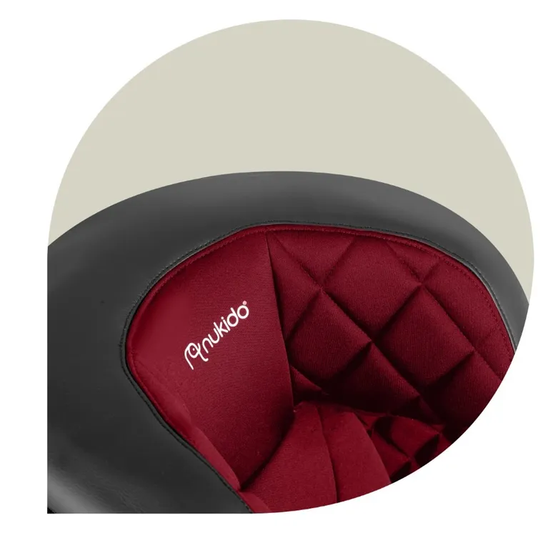 Nukido, Louis, fotelik samochodowy, czarno-czerwony, 15-36 kg