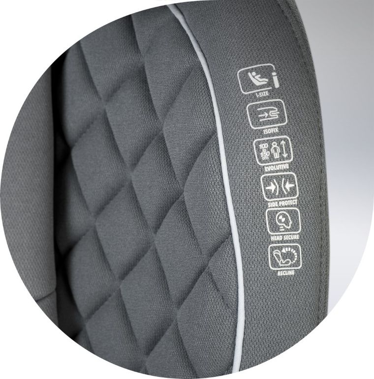 Nukido, Louis, fotelik samochodowy, szary, 15-36 kg