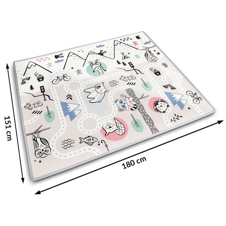 Nukido, mata piankowa, składana, 180-150-1.5 cm