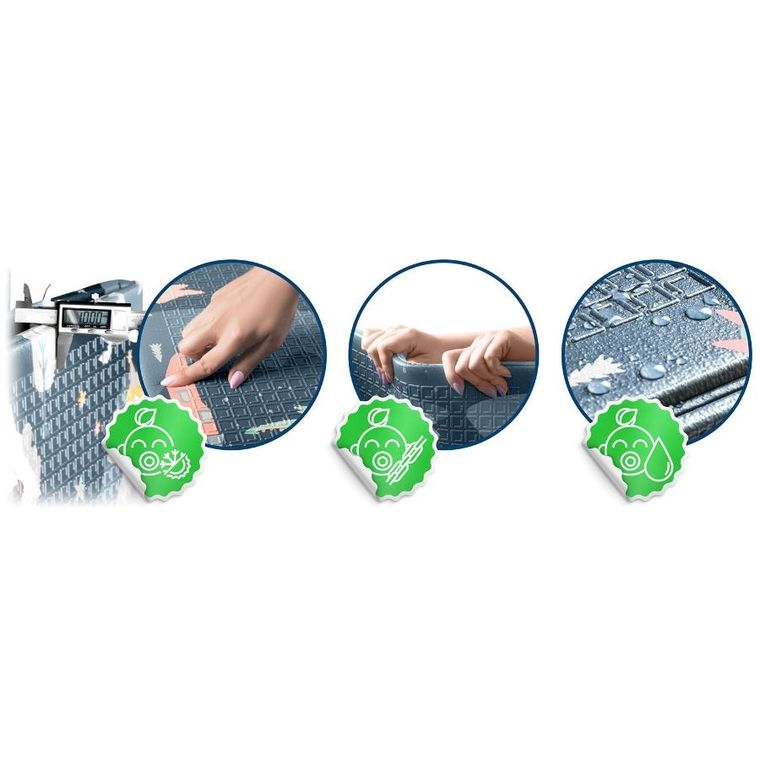 Nukido, mata piankowa, składana, 200-150-1 cm