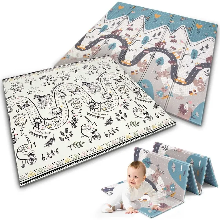 Nukido, mata piankowa, składana, 200-180-1 cm